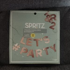 Rose Gold Metallic Create Your Own Banner - Spritz™™